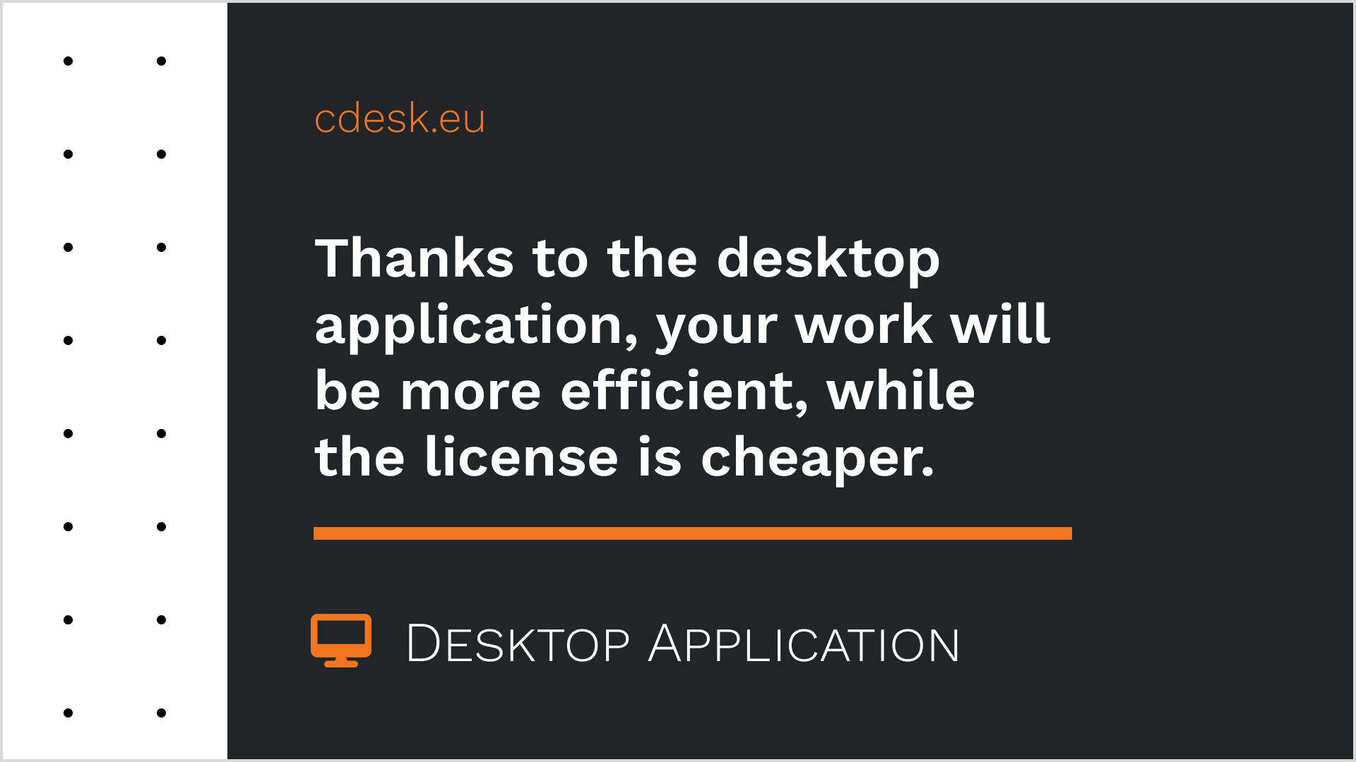 Desktop Application - Features Overview - CDESK