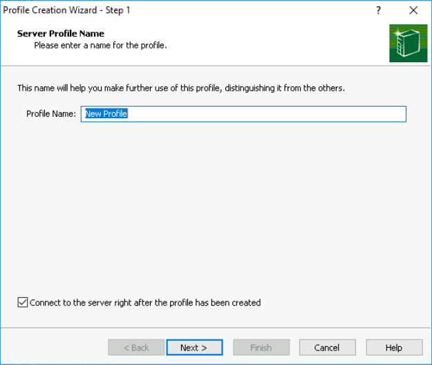 Step 2 of adding a connection in the LDAP software – entering the name